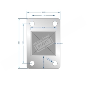 Fence post J80 Standard 550mm